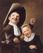 Judith leyster A Boy and a Girl with a Cat and an Eel USA oil painting reproduction